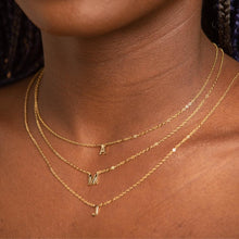 Script Letter Initial Necklace