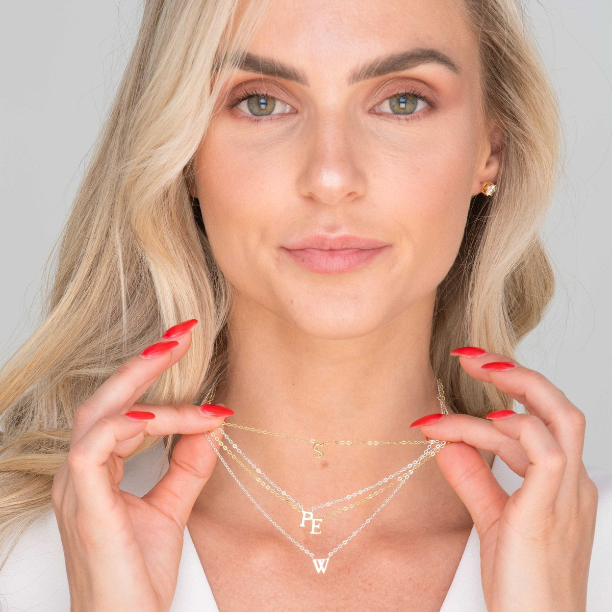 Script Letter Initial Necklace