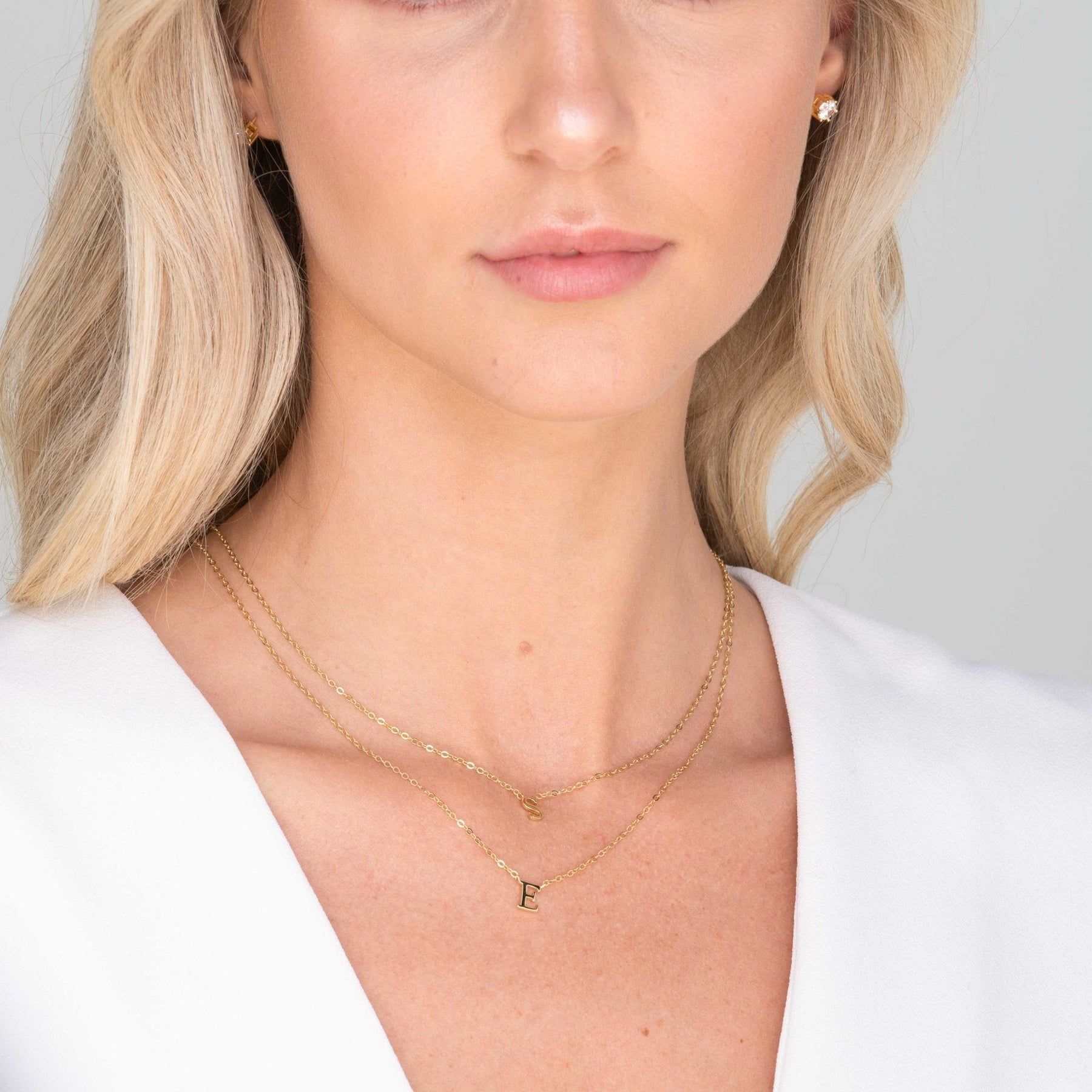 Script Letter Initial Necklace