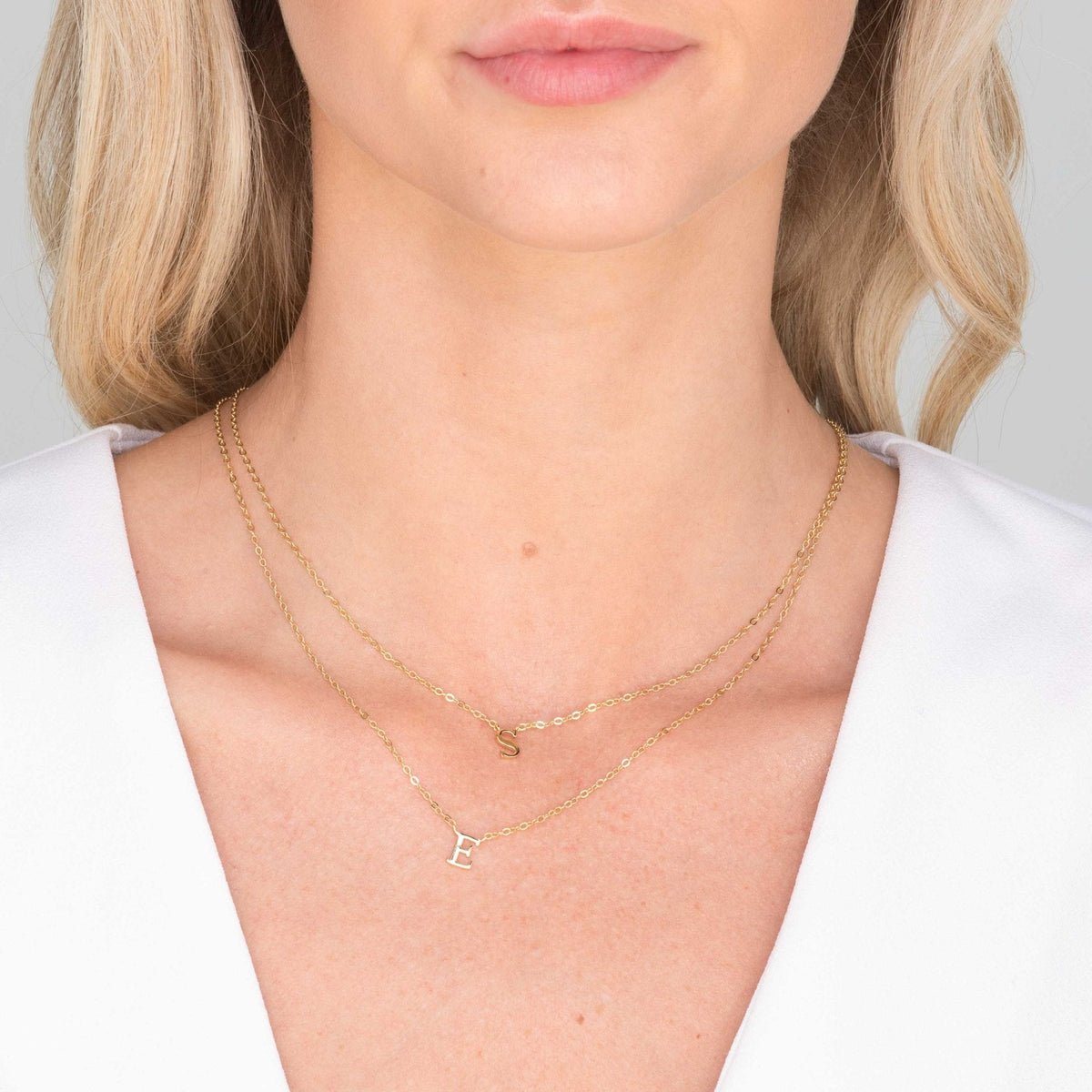 Script Letter Initial Necklace