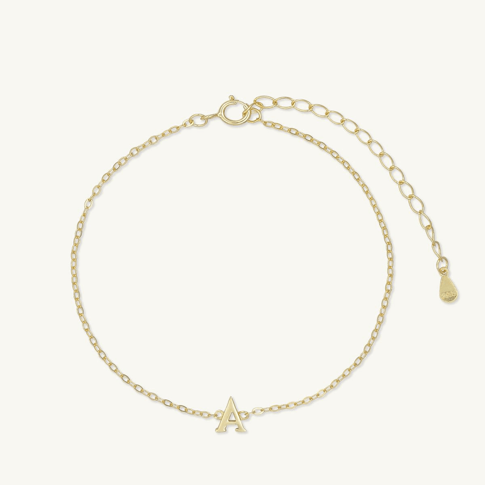 Script Letter Initial Bracelet