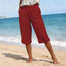 Marelia – Breathable Linen-Look Summer Capri Pants for Women