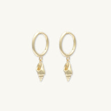 Shell Huggie Hoop Earrings