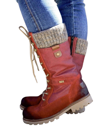 Gretta Women's Winter Boots – Warm Waterproof Non-Slip Boots with Laces