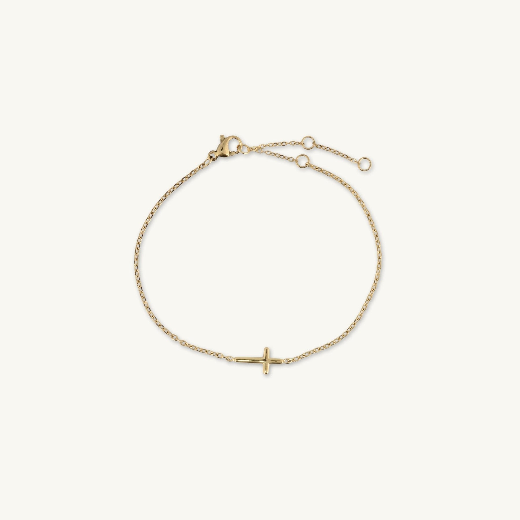 Sideways Cross Bracelet