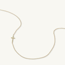 Sideways Cross Necklace