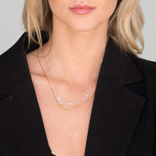 Sideways Double Cross Necklace