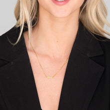 Sideways Double Cross Necklace