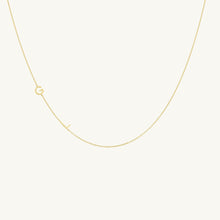 Sideways Initial Letter Necklace