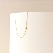 Sideways Initial Letter Necklace