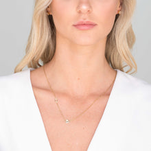 Sideways Initial Letter Solid Heart Necklace