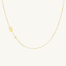 Sideways Pave Letter Necklace