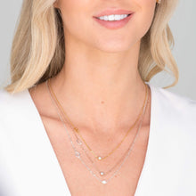 Sideways Pave Single Letter Necklace