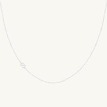Sideways Single Initial Letter Necklace