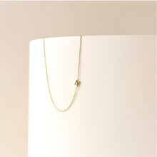 Sideways Single Initial Letter Necklace