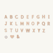 Sideways Single Initial Letter Clover MOP Necklace