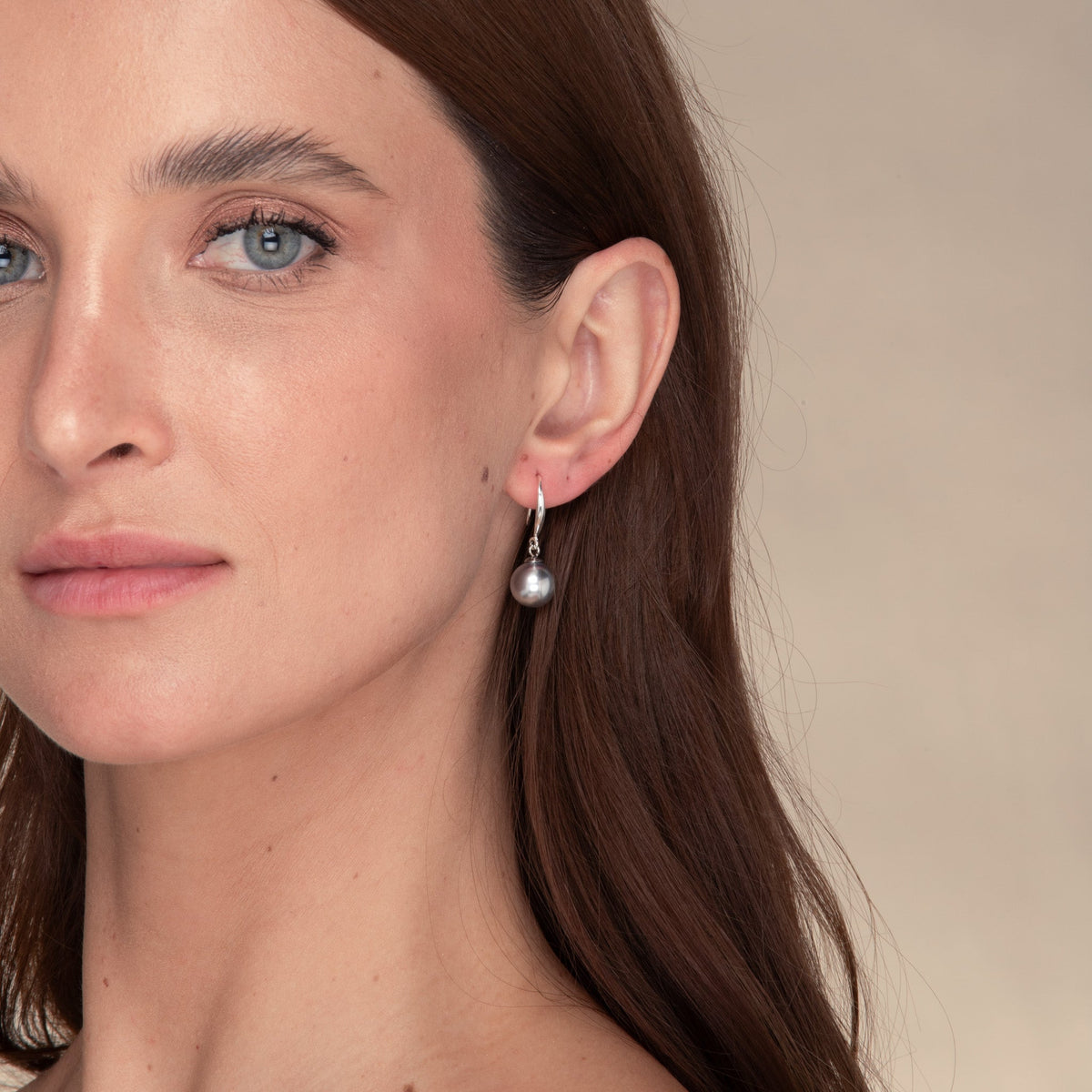 Silver Freshwater Pearl Drop Earrings