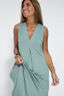 Ensemble Femme Ayania – Elegant Cotton Dress and Cardigan with Flattering Cut & Sheath Effect