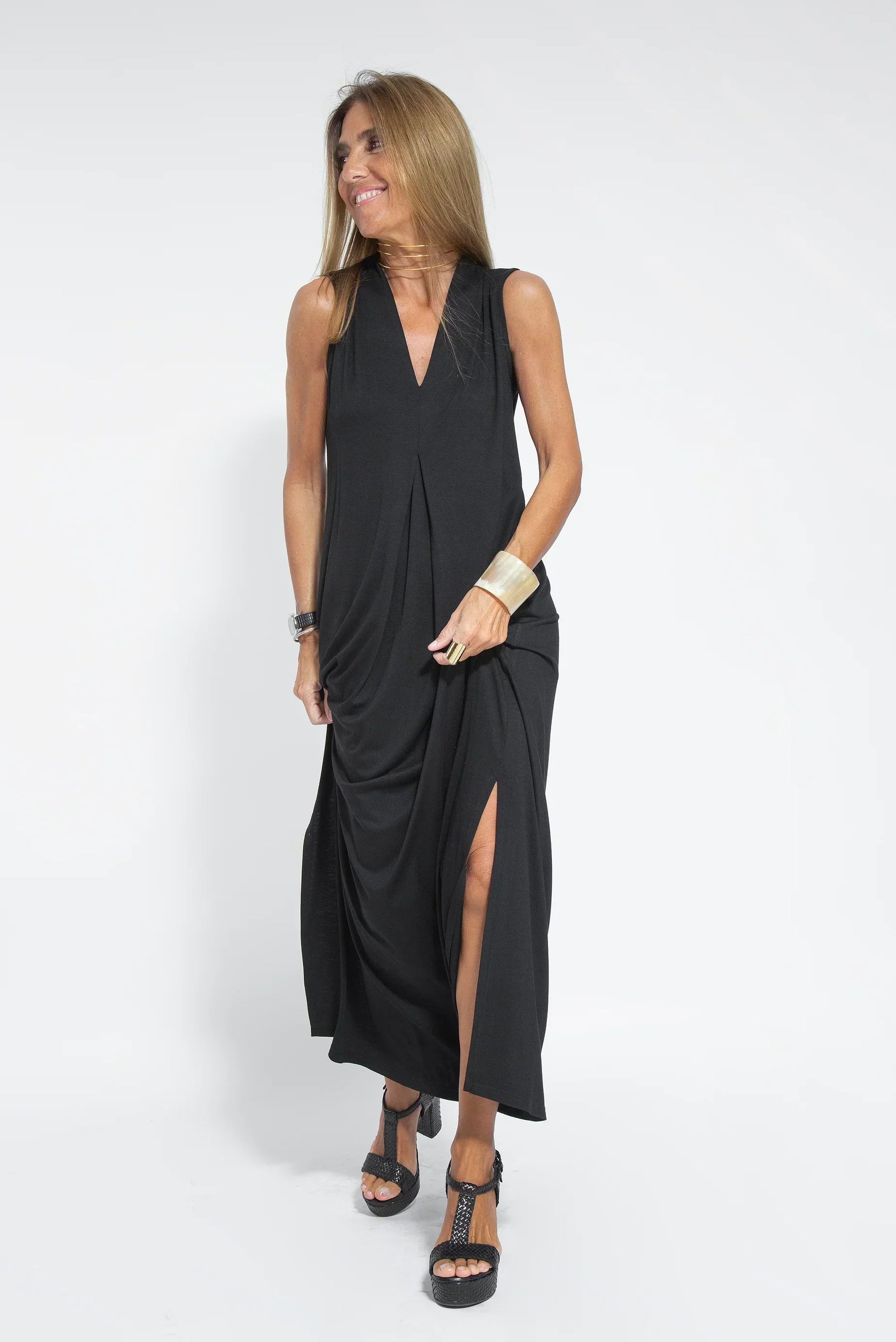 Ensemble Femme Ayania – Elegant Cotton Dress and Cardigan with Flattering Cut & Sheath Effect