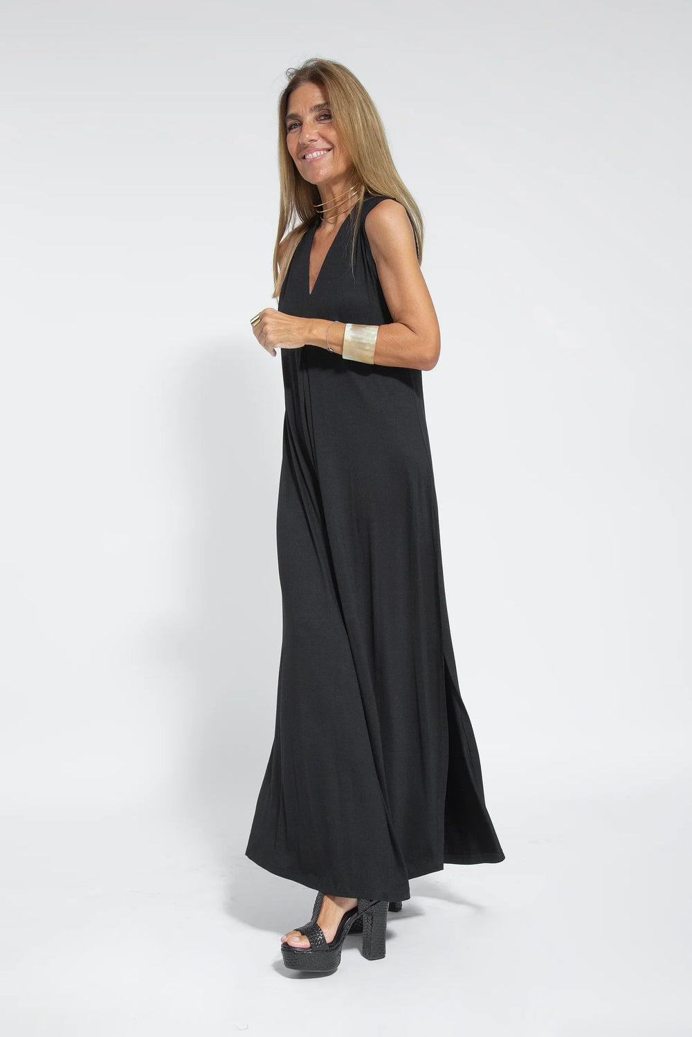 Ensemble Femme Ayania – Elegant Cotton Dress and Cardigan with Flattering Cut & Sheath Effect
