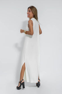 Ensemble Femme Ayania – Elegant Cotton Dress and Cardigan with Flattering Cut & Sheath Effect