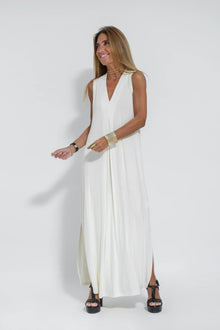 Ensemble Femme Ayania – Elegant Cotton Dress and Cardigan with Flattering Cut & Sheath Effect