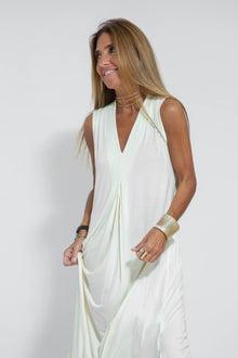 Ensemble Femme Ayania – Elegant Cotton Dress and Cardigan with Flattering Cut & Sheath Effect