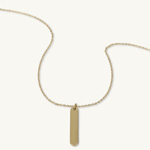 Slim Dog Tag Engraved Personalised Necklace