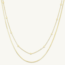 Snake and Satellite Layering Necklace