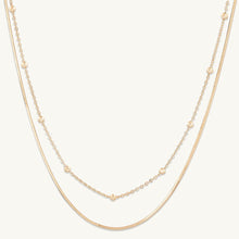 Snake and Satellite Layering Necklace