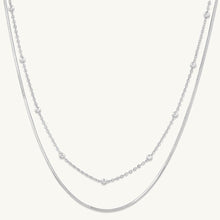 Snake and Satellite Layering Necklace