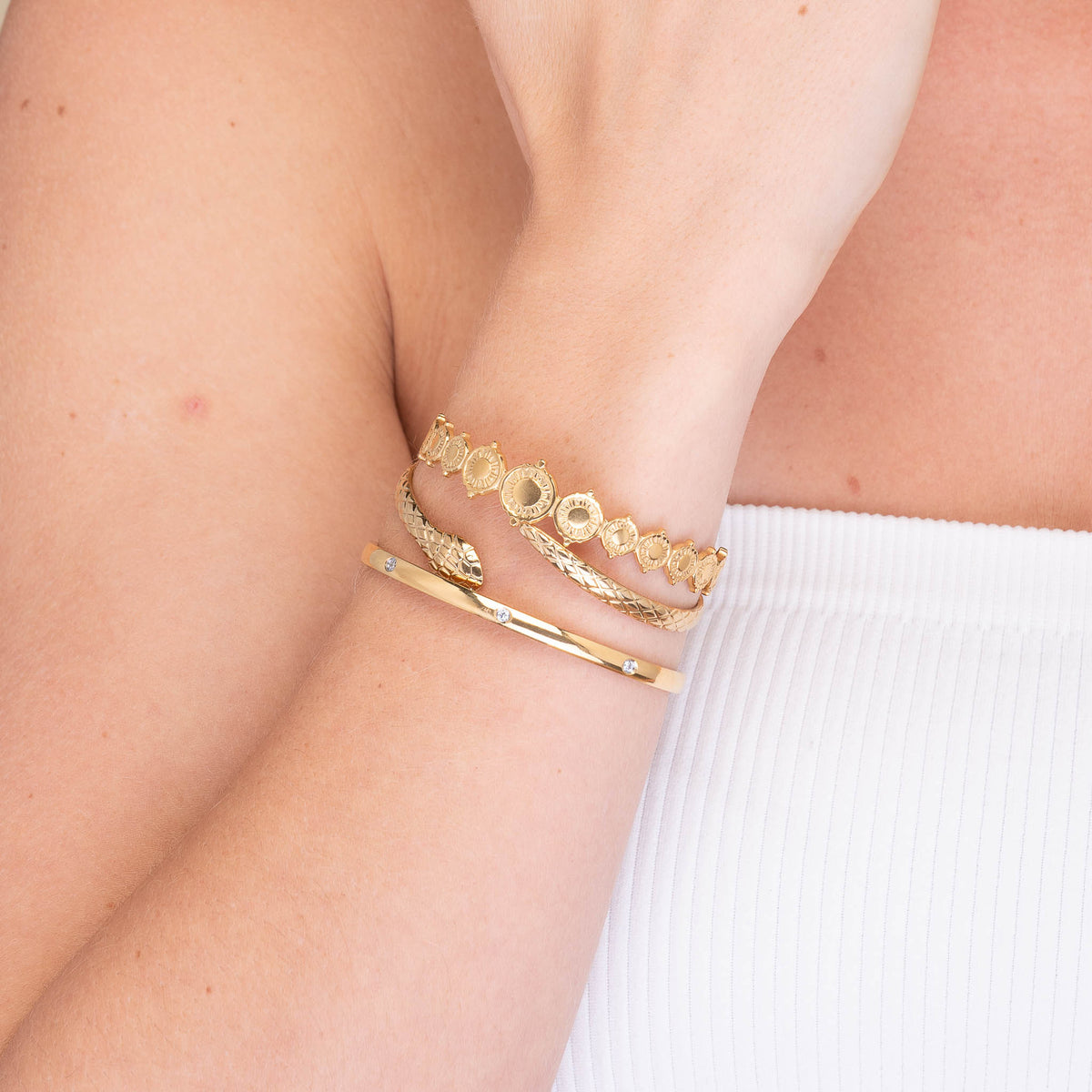 Snake Open Cuff Bangle