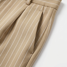 Solène High-Waisted Striped Wide-Leg Trousers for Effortless Polish