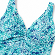 Solenya – Twist-Front Tummy Control One Piece Swimsuit with V-Neck for Women