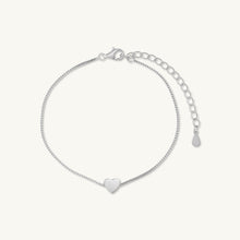 Solid Heart Chain Bracelet - Adult