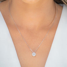 Solitaire Halo Moissanite Necklace 1 Carat