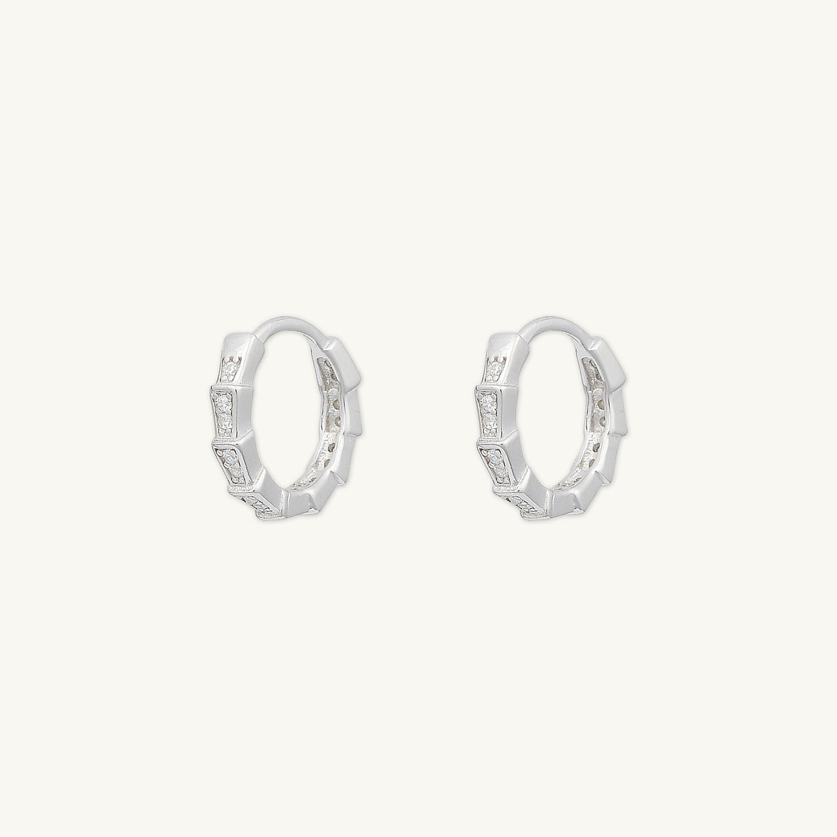 Spark Sapphire Hoop Earrings