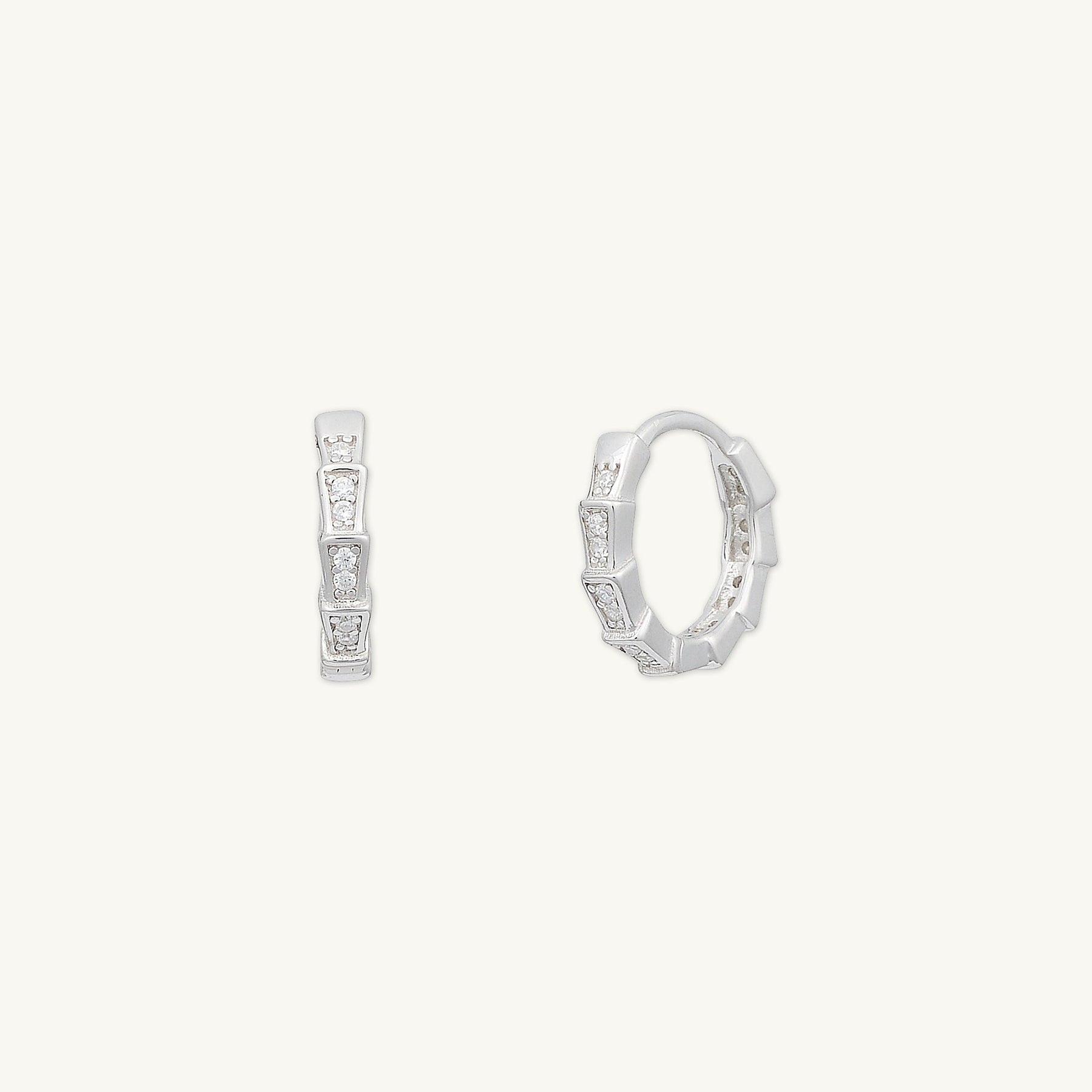 Spark Sapphire Hoop Earrings