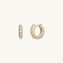 Spike Zirconia Huggie Earrings