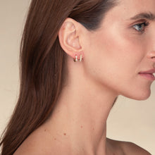 Spike Zirconia Huggie Earrings