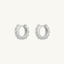 Spike Zirconia Huggie Earrings
