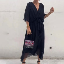 Women's Wrap Dress Aceline – Deep V Neckline and Waist Belt for an Elegant and Flattering Fit