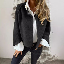 Isabella Manteau Femme – Short, Chic in Mixed Cashmere with Elegant Snap Buttons