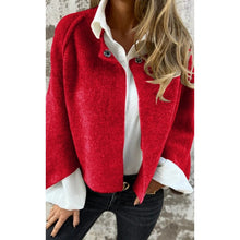 Isabella Manteau Femme – Short, Chic in Mixed Cashmere with Elegant Snap Buttons