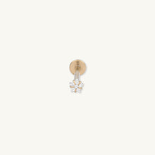 Star Sapphire Flat Back Earrings