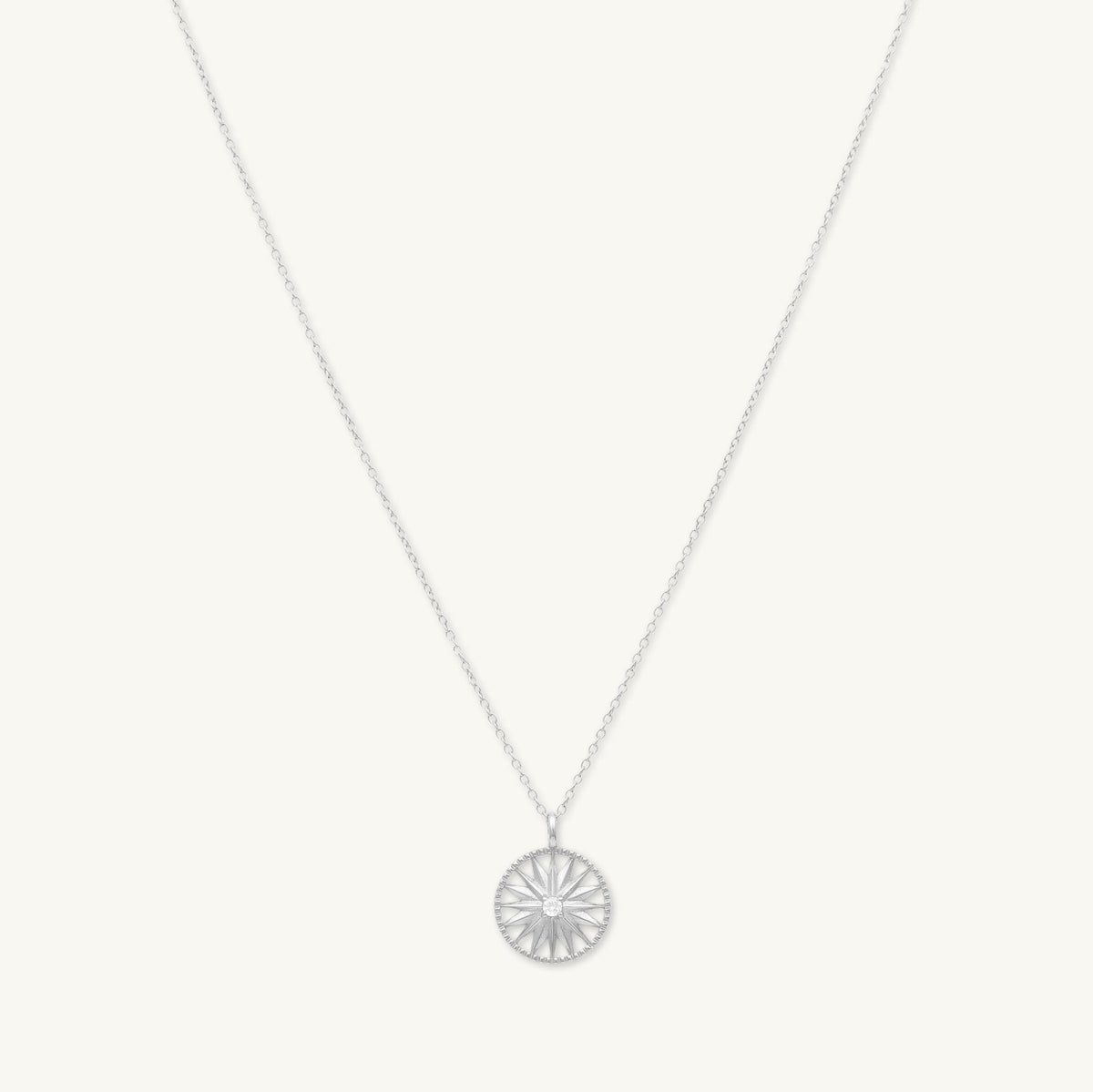 Starburst Circle Chain Necklace
