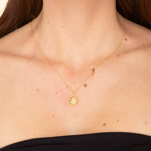 Starburst Circle Chain Necklace