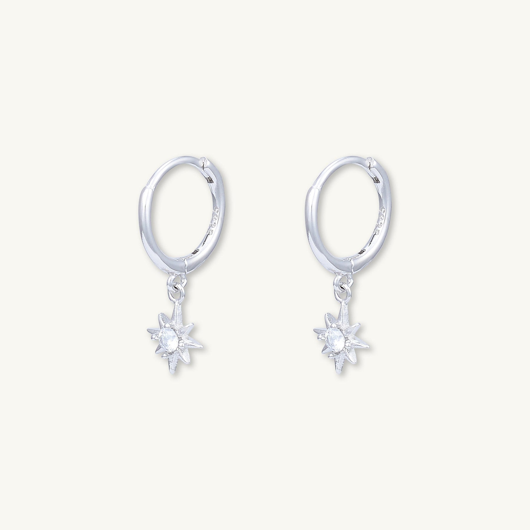 Starlight Dangling Huggie Hoop Earrings