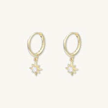 Starlight Dangling Huggie Hoop Earrings