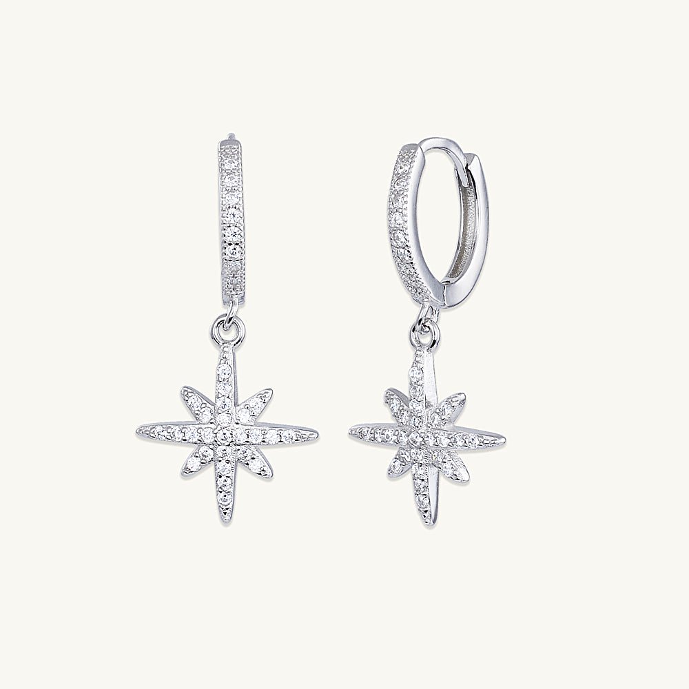 Starlight Sapphire Huggie Earrings
